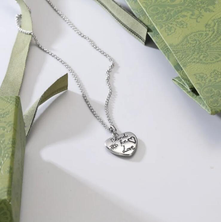 

high quality letter G luxury jewelry gold chain pendants freeshipping bijoux designer cci original packaging Blindforlove Heart pendant necklace