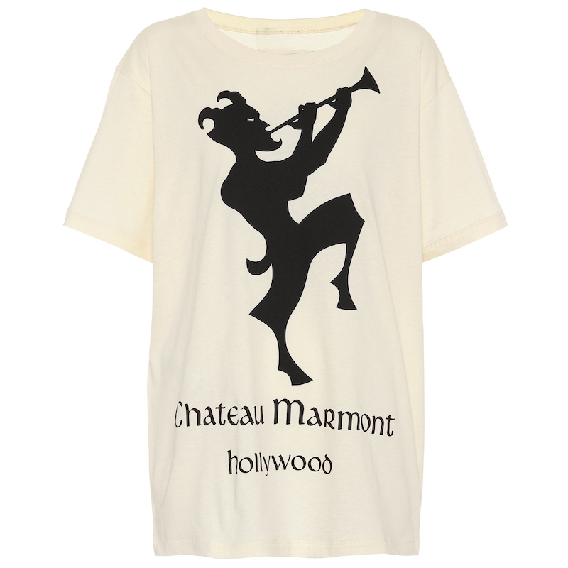 

T shirt for men Fashion-2019 Devil Chateau Marmont Flower Clothing Homme Women Designer High Street Print T Shirt Top, White