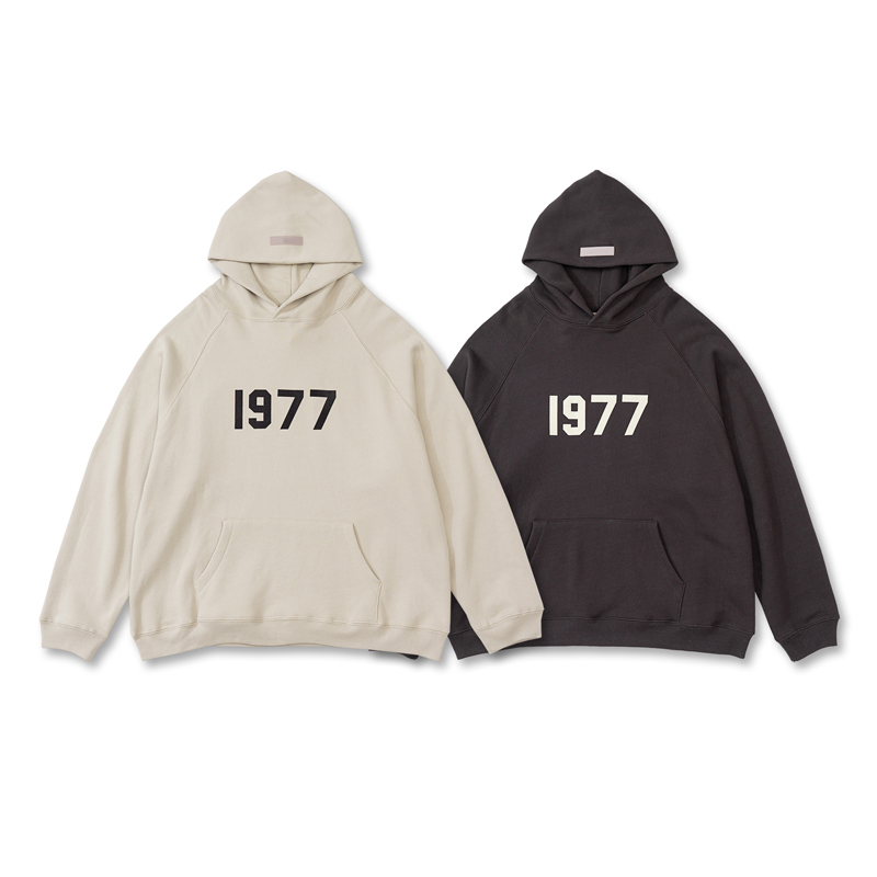 

2022 Autumn Winter Oversize Flocking Print Hoodie Skateboard Over size high street Hoody Men Women Unisex streetwear Hooded Sweatshirt Pullovers, Cenment white