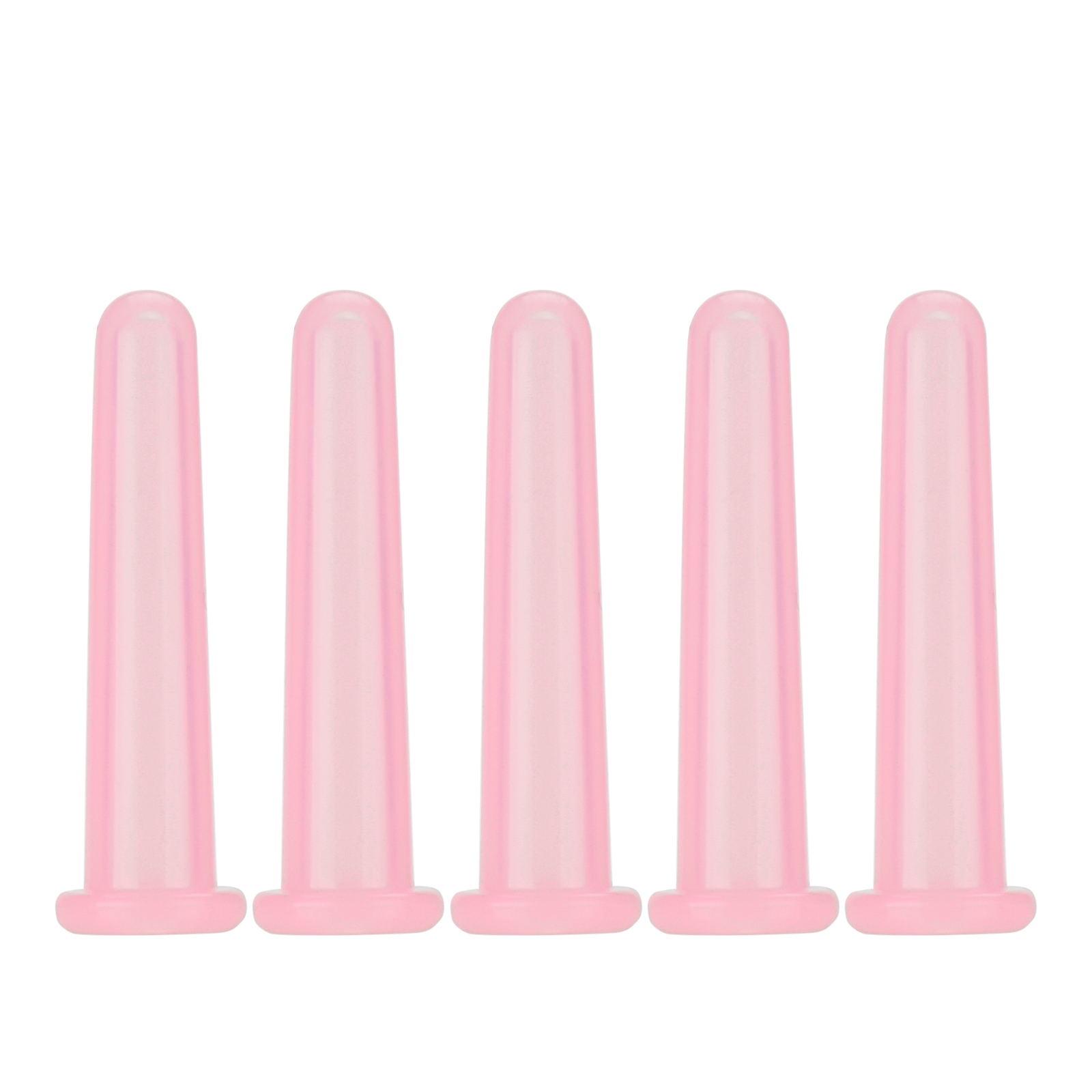 

Pink Forehead Face Massager and Cheek Silicone Cupping 5pcs