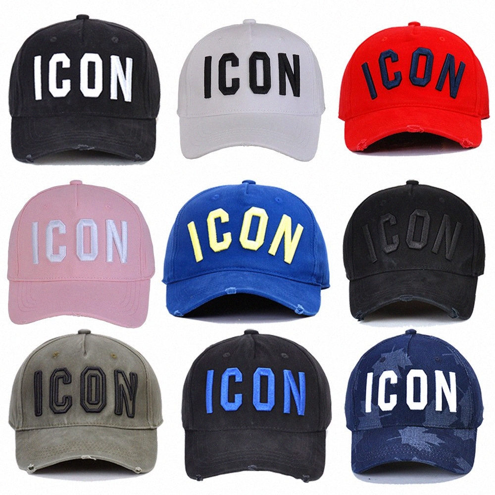 

2022 European and American Cap Tide Men's and Women's Street Photographs ICON Fashion Sunshade Baseball Outdoor Leisure Cross-border L2BC#, D35a white