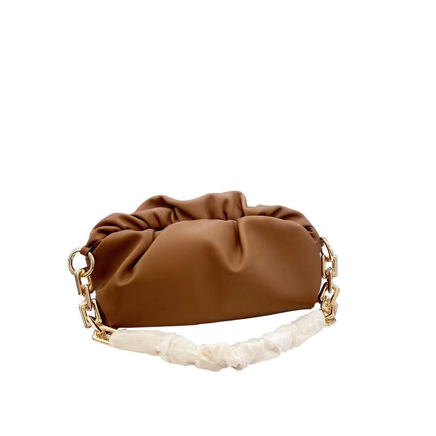 

5A+top quality chain Cloud Bag Designer Handbags women green bags genunie leather shoulder clutch crossbody cowhide purse Song Hye Kyo Same, Grey