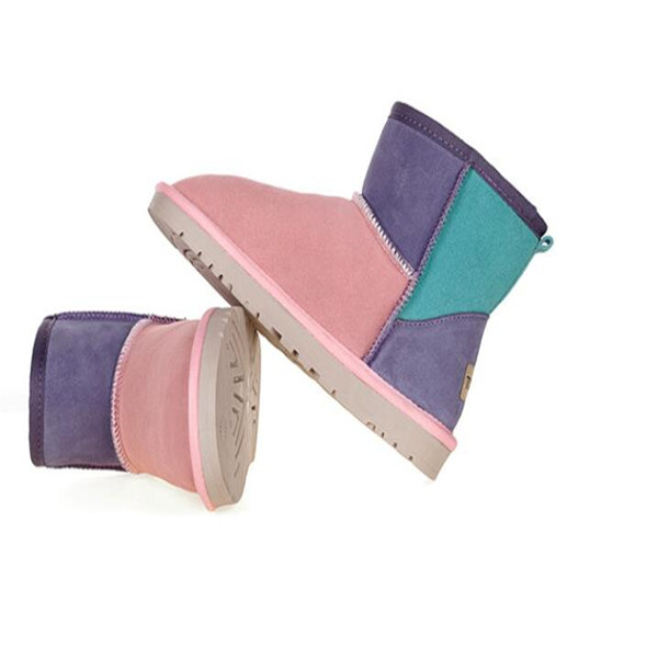 

2022 multicolor Classic Design U58544 Short Mini Women's Snow Boots Women's Boots KEEP WARM BOOTS Sheepskin Leather Belt Card Dust Bag, Tan