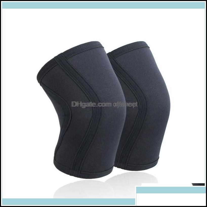 

Elbow Knee Pads Sports Safety Athletic Outdoor Accs Outdoors As Outdoorsfitness Gym Training Squats Sleeves Protector Support 7Mm Compressio, Red