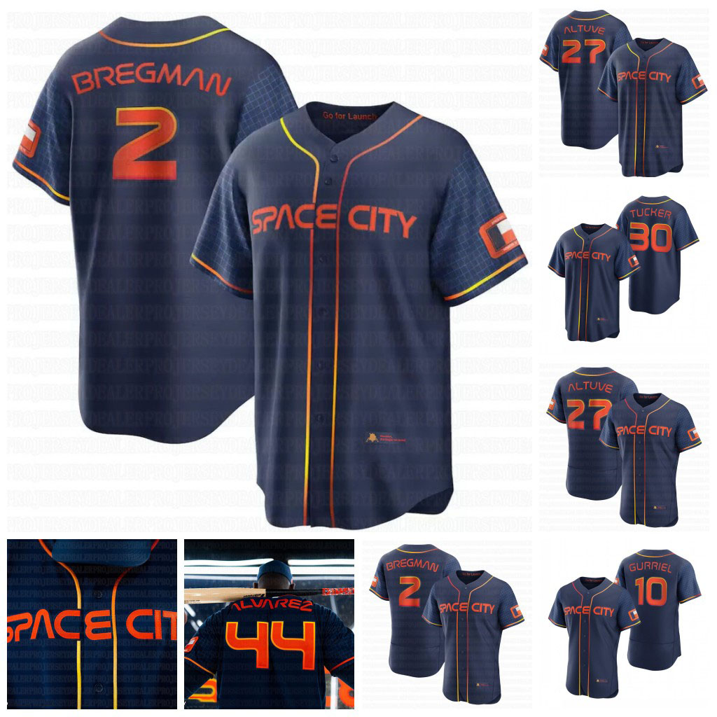 

2 Alex Bregman 2022 Space City City Connect Astros Jersey Jose Altuve Yuli Gurriel Jeremy Pena Kyle Tucker Michael Brantley Justin Verlander Yordan Alvarez, 2022 city connect flex base mens s-3xl