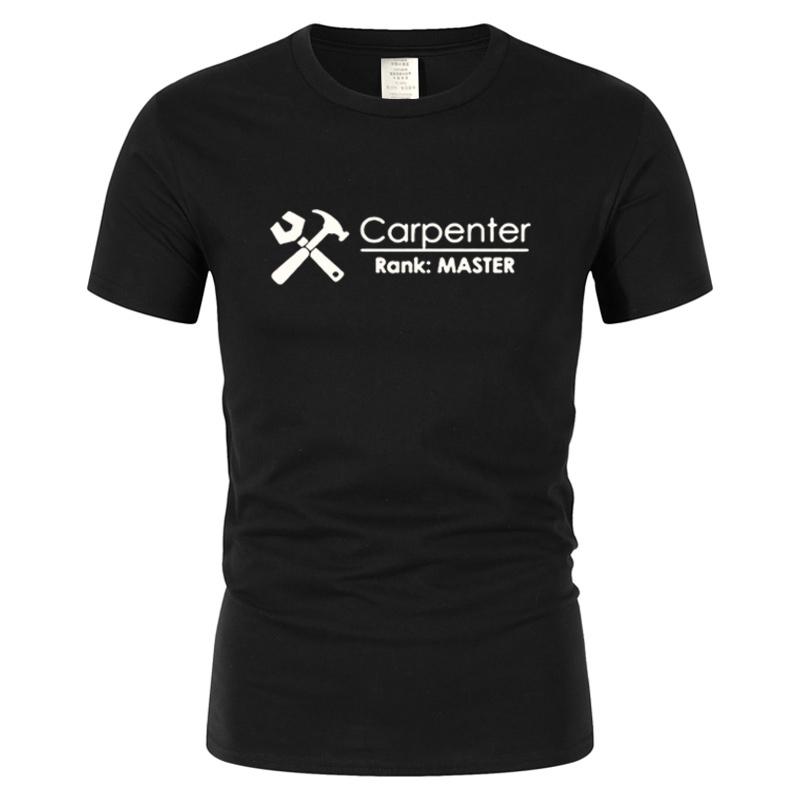 

Men's T-Shirts Summer Funny Clothing Men Design Carpenter Master T Shirt Tshirt Racings Tools Builder Construction EAT SLEEP BUILD Shirts, 23