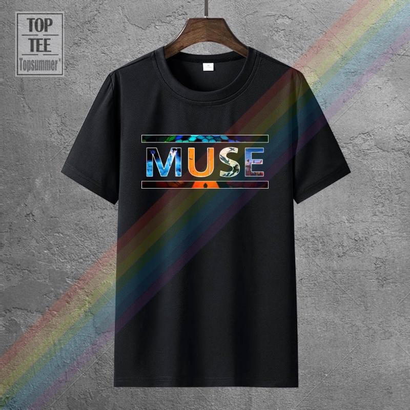

Men's T-Shirts 2022 Summer T Shirt Muse Logo Crew Neck Regular Short Sleeve Tee For Men, 0013418-white
