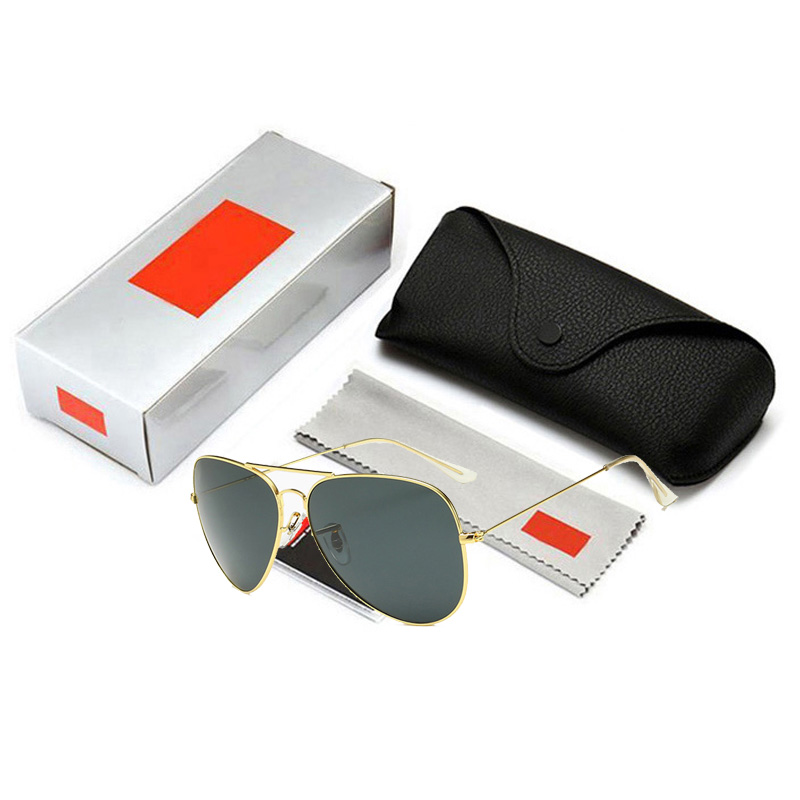 

Luxury brand Fashion men women glass lens Gradient sunglasses 62mm Mirror oculos Gafas Colorful sun glasses with logo
