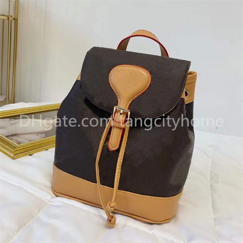 

Cross-border Backpack Women 2021 Fashion Retro Leisure Drawstring Travel Bag Large Capacity Luxury Women's Handbag Ladies Designer Backpack Schoolbag Purse Wallet, Extra shipping