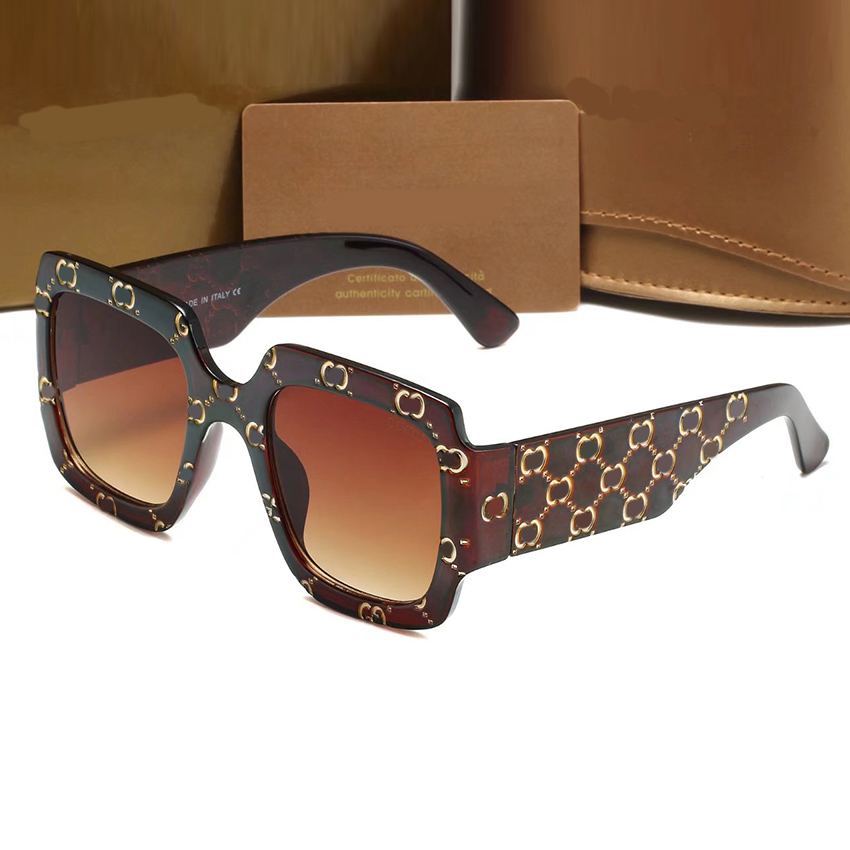 

luxury designer sunglasses for men women square Half frame Pilot sun glasses classic fashion eyewear high quality lunettes de soleil pour femmes with leather case