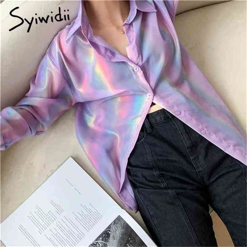 

Button Up Blouse Women Single Breasted Turn-down Collar Short Sleeve Solid Loose Clothes Summer Fashion Shirts 210607, White