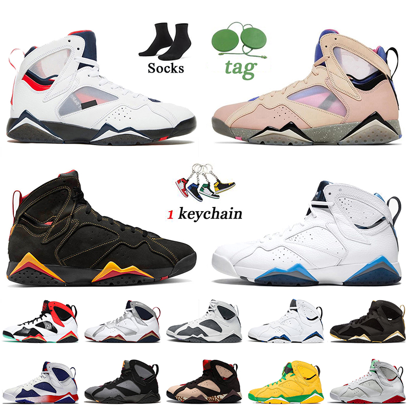 

2022 Top Quality Jumpman 7 Basketball Shoes 7s Sapphire Citrus Oregon Ducks French Blue Flint Bordeaux Patta Tinker Alternate Raptor Topaz Mist Trainers Sneakers, B20 36-47 oregon