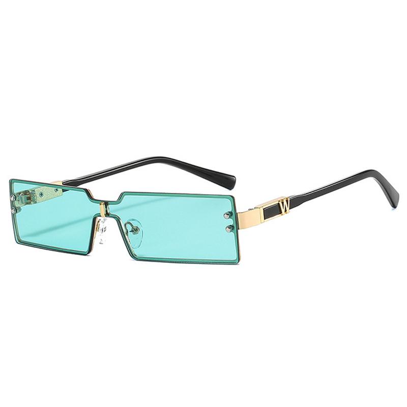 

Sunglasses One-piece Full Rectangle Frame Multicolor Trendy Fashion Men Women Eyewear Brand Designer UV400 Shades