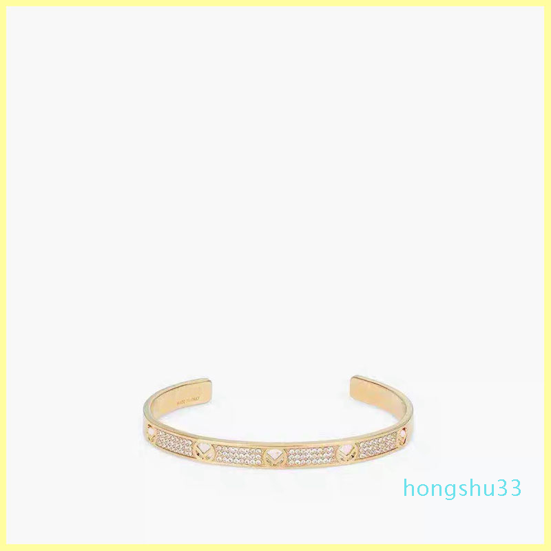 2022 new Fashion Designer Bangle Bracelet Diamond Gold Jewelry top quality