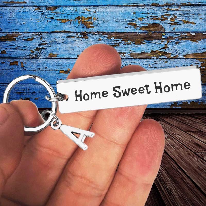 

Keychains Home Sweet Key Chain Housewarming Presents Homeowner Keyring Gift Ideas Real Estate Gifts From Agent For Client