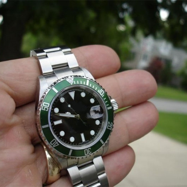 

Mens Watch BP Factory Topselling Fashion Designer Wristwatches Vintage Date 16610 50th Anniversary 16610LV Green Bezel Dial 2813 Movement Automatic Watches, 8#