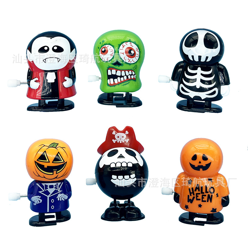 

24 Pack Halloween Wind Up Toys, Jumping and Walking Clockwork Toys,All Hallow Mas' Party Favors Gift Goody Bag Filler Stocking Stuffers