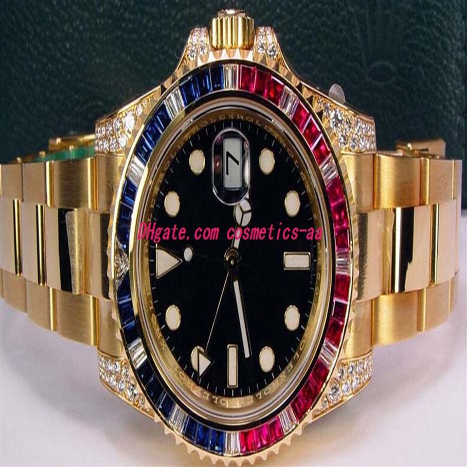 SWATCH de bracelet de luxe à 6 style 40 mm 116759-sanr Diamond II Silver Gold Blue / Noir Automatique mécanique Nouveau 2019272b