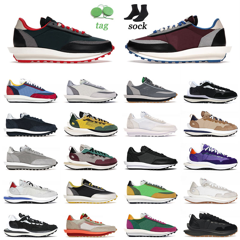 

High Quality 2022 Sacais LDV Waffle Running Shoes Game Royal Undercover Maroon Fragment Blazer x Vaporwaffle Men Women Trainers Sneakers 36-45, B13 36-40