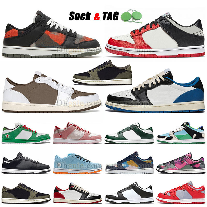 

1s Og Jumpman 1 Low Running Shoes Top Quality Ts Reverse Mocha Tns Triple Black White Panda Dk Low Graffiti Streek Hawker Camo UNC Chunky Dunky Fog Grey Sneakers Trainer, B30 36-47 white black