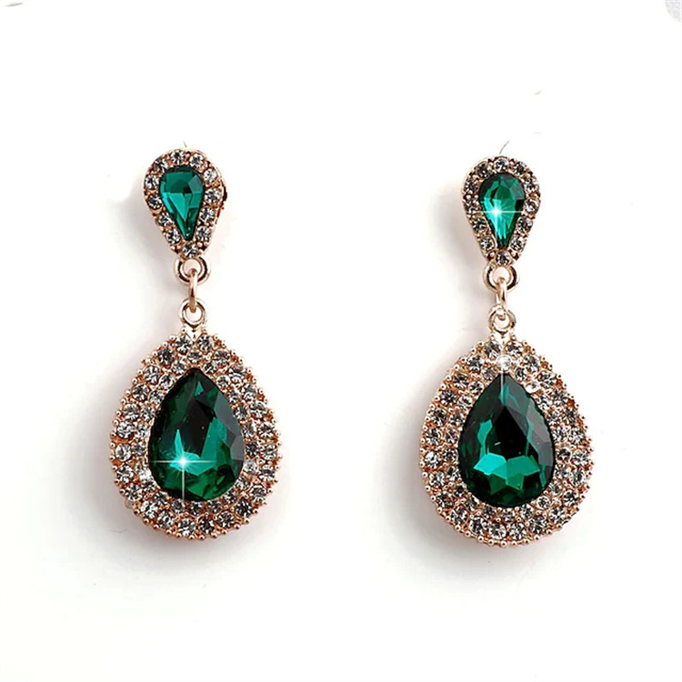 

Women's Earrings Pendant Pear Shaped Cut Solitaire Women's Furnace Vacuum Plating