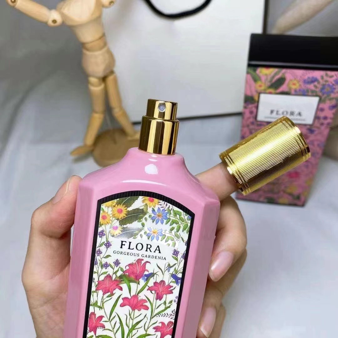

Stock Brand Flora Perfumes For Women Cologne 100ml Woman Sexy Fragrance Perfumes Spray EDP Parfums Royal Essence Wedding Perfume Fast Ship Wholesale