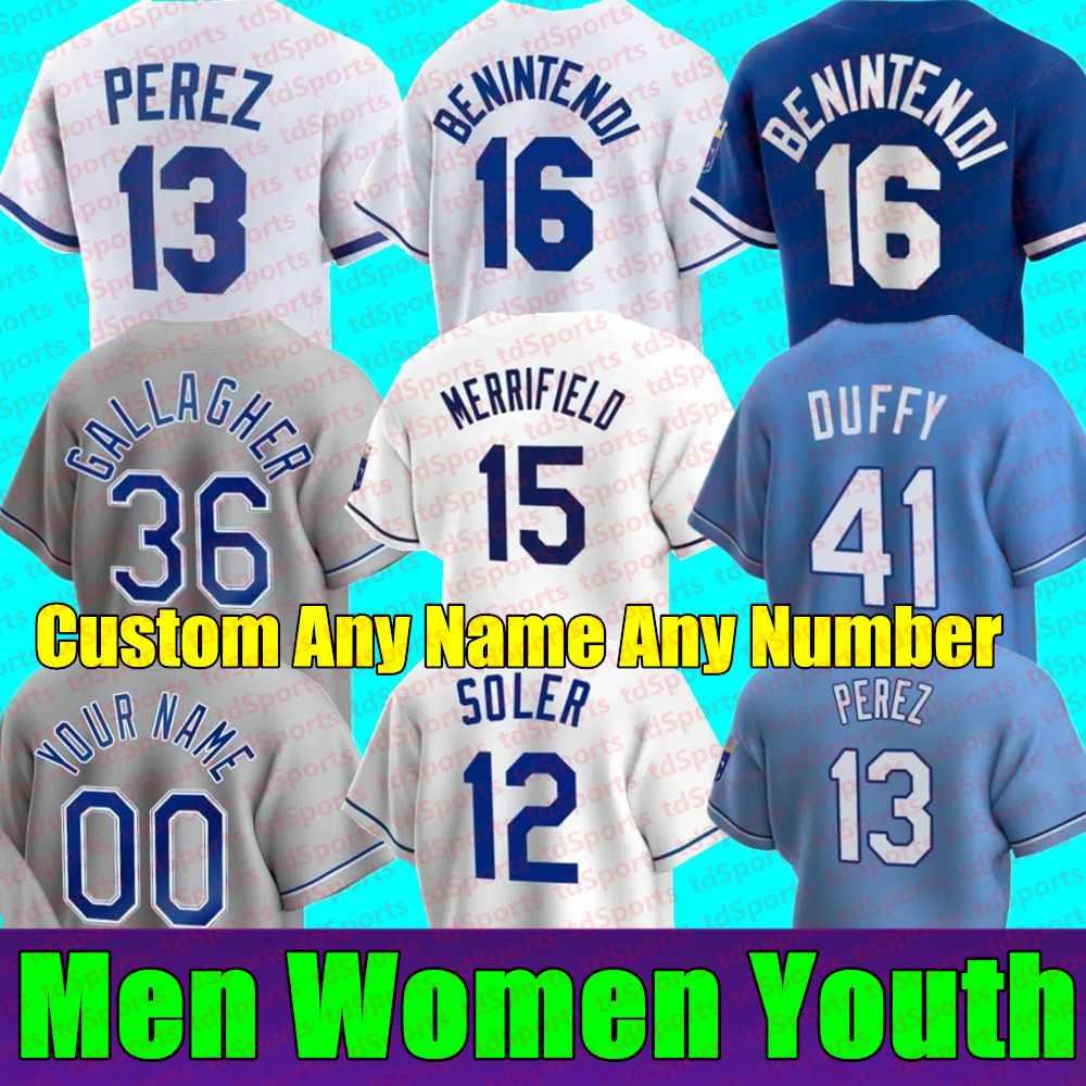 

2022 City Connect Men Women Youth Baseball Jerseys SALADOR PEREZ ANDREW BENINTENDI CARLOS SANTANA KANSAS CITY BOBBY WITT JR ROYALS WHIT MERRIFIELD JORGE SOLER