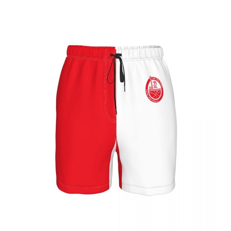 

Men' Shorts Israel Hapoel Beer Sheva Bc Mens Swim Trunk Beach Pant Quick Dry Drawstring Elastic Waist With PocketsMen
