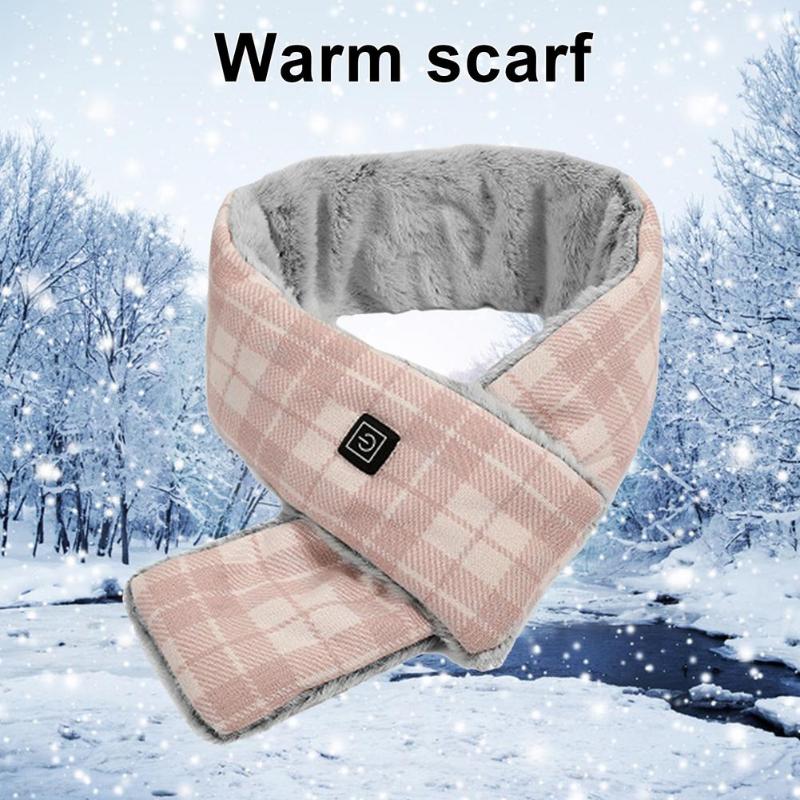 

Bandanas 5v 5w Winter Heating Scarf Christmas Women Man Neck Warmer Shawl Scarves USB Charging Electric Heated For Cycling Camping