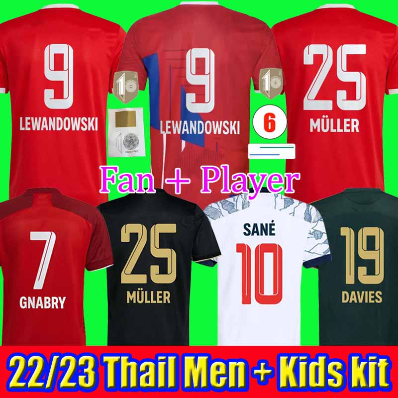 

soccer jersey 21 22 23 LEWANDOWSKI SANE GORETZKA muNich COMAN MULLER DAVIES football shirt Men Kids kit 2021 2022 HUMANRACE oktoberfest fourth 4th, 2223 home