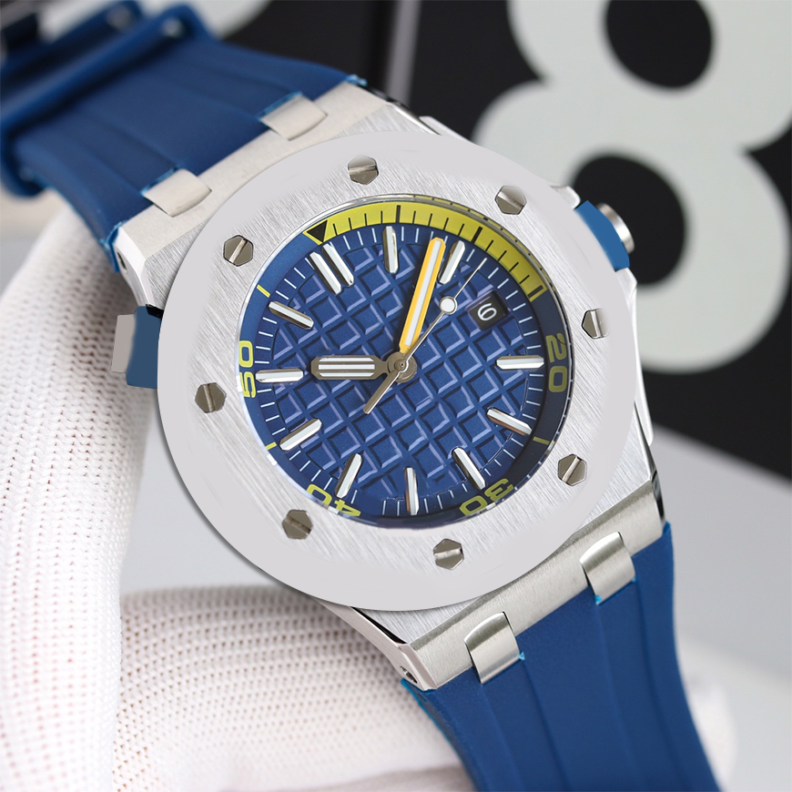 Luxury mens watch Automatic 42mm stainless steel case pin buckle rubber strap waterproof for sports Wristwatches leisure designer factory watches-image-764990931