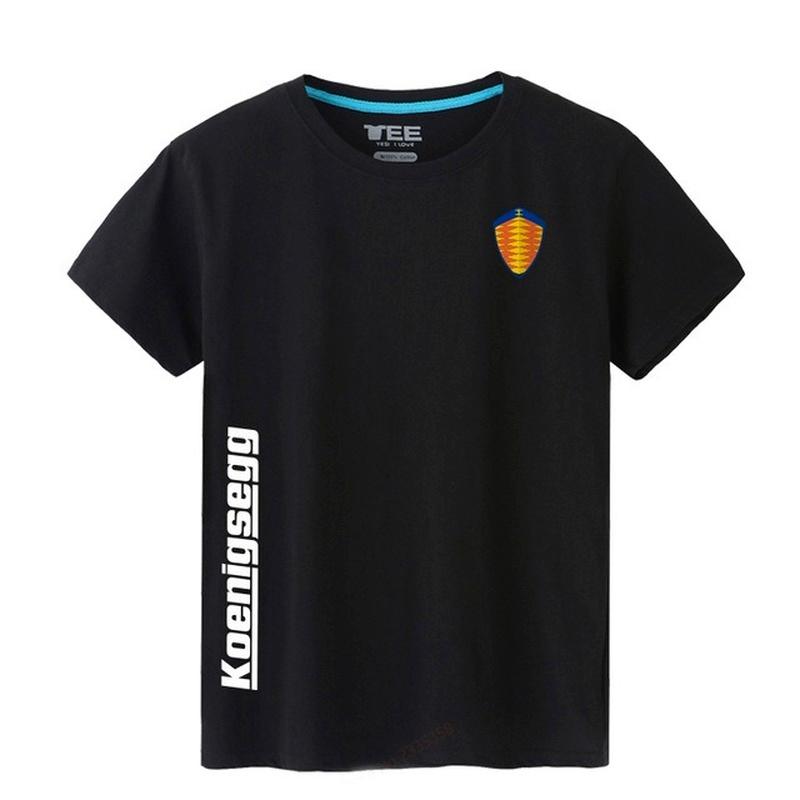Men's T-Shirts 2022 Summer SOLID Colour For Koenigsegg T-shirt Man Round Collar Short Sleeve T Shirt Men Fashion Tshirt Sleeves J