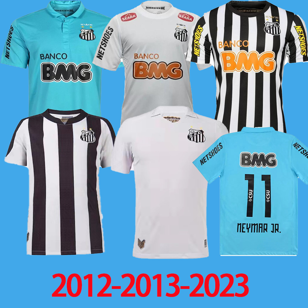 

2012 2013 Santos Elano fc retro soccer jersey 12 13 NEYMAR JR Ganso Borges Felipe Anderson vintage classic home away 3rd football shirt s-xxl aaa, 2023