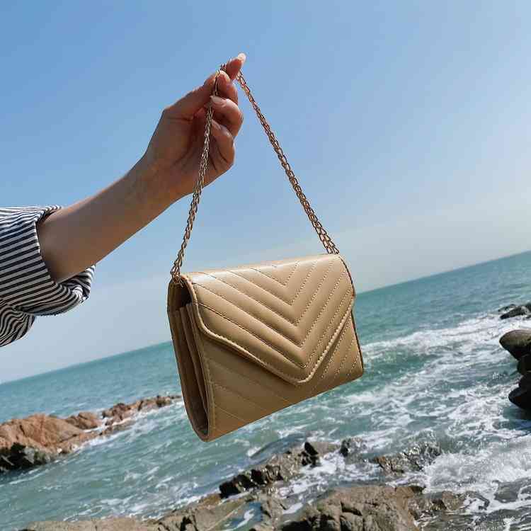 Petit sac féminin simple flip carré à la mode pour femmes messager crossbody bandouliers