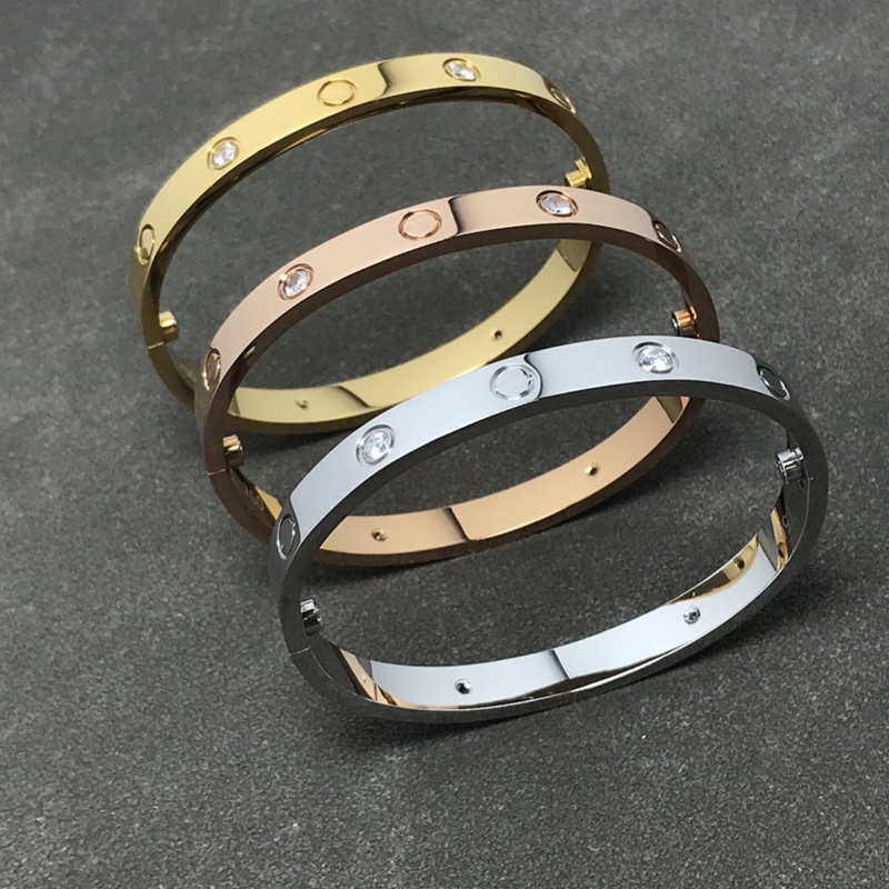 

Classic Women Designer Bracelet For Men Jewelry Designers Bangle Diamond Charm Love Bracelets Simple C Bangles Gold 16-20cm Chain Gift 2022