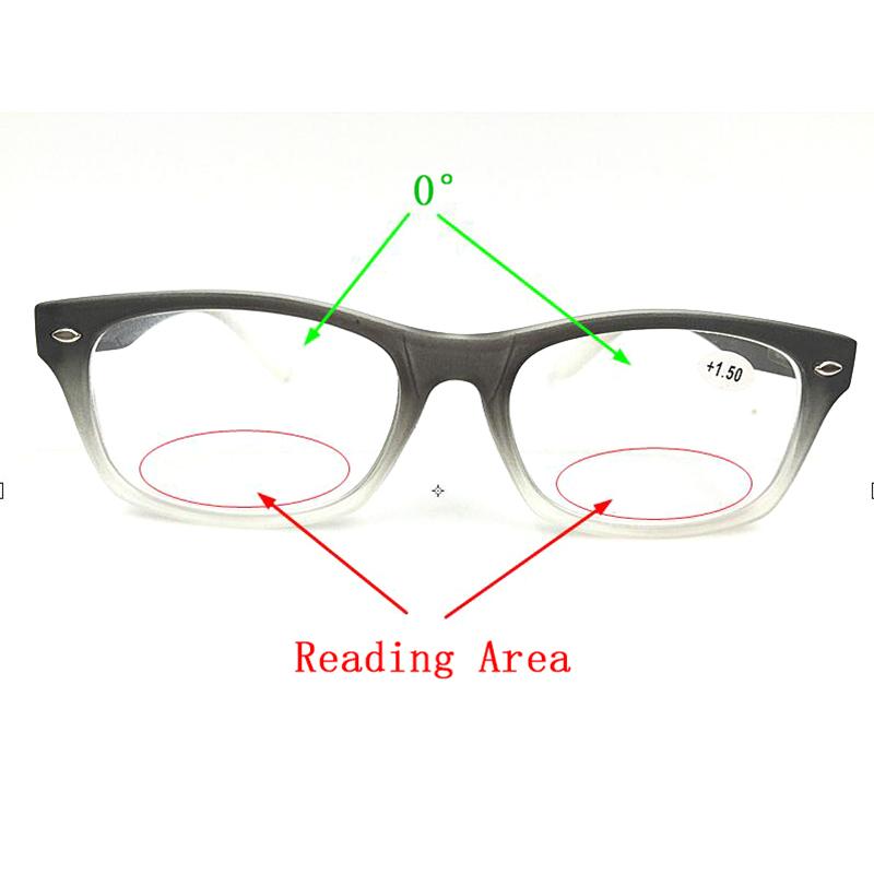 

Sunglasses Bifocal Reading Glasses Men Women Double Light Gradient Black Rivets Frame Diopter Eyeglasses 1.0 1.5 2.0 2.5 3.0 3.5 4.0 L2Sungl