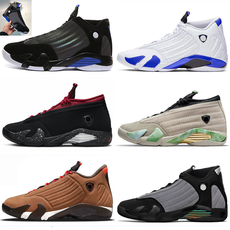 

mens basketball shoes 14s jumpman 14 Fortune candy cane desert sand Hyper Royal Red Lipstick Last Shot Varsity Royal men trainers sports sneakers US 7-13, As photo 5