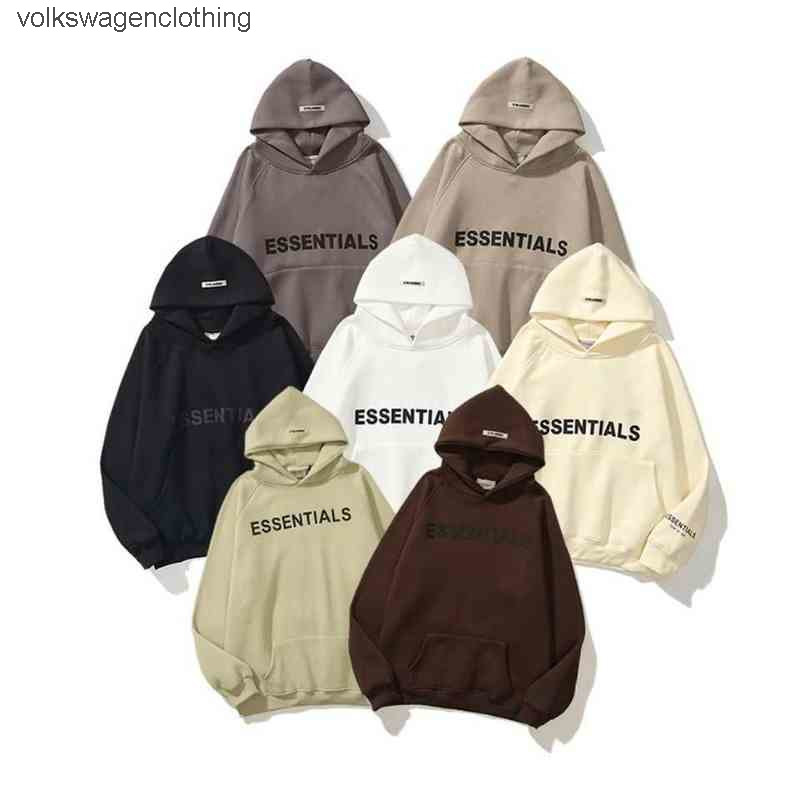 Hoodies Sweatshirts Multi Fear of Thread Fog Essentials Glued Three-dimensional Letters Men's and Women's Cashmere Sweater
