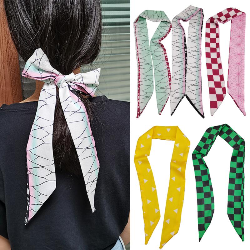 

Other Event & Party Supplies Anime Demon Slayer Headwear Cosplay Silk Scarf Scrunch Scrunchies Ribbons Small Long Skinny Hair Ring
