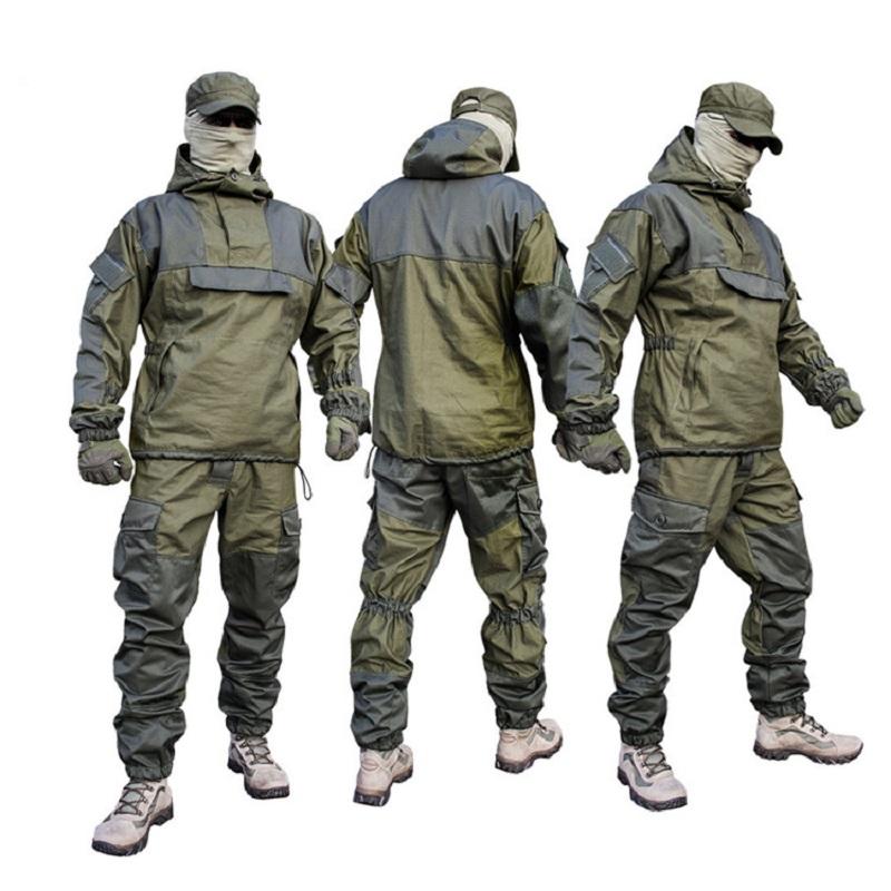 

Gym Clothing GORKA 4 Tactical Camou Military Russia Combat Uniform Set Working Outdoor Paintball CS Gear Training, Khaki