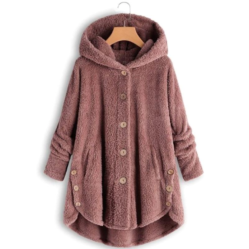 

Women's Fur Coats Wool&blends 2022 Autumn Winter Coat Women Warm Teddy Bear Wool Jacket Female Plush Plus Size M-4XL