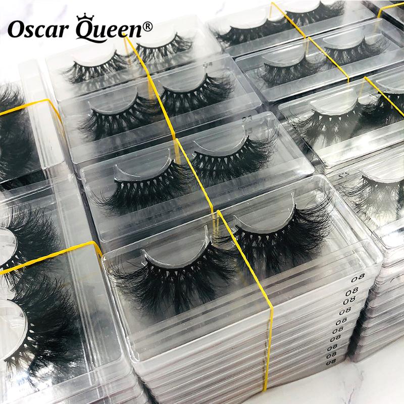 

False Eyelashes 25MM Fluffy Mink Lashes Bulk Wholesale 3D Natural Long Box Package Custom Logo Makeup Lash Extension SuppliesFalse