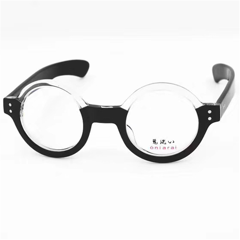 ON-0228 Optical Eyeglasses For Men Women Retro Style Anti-Blue Light Lens Plate Round Full Frame With Box