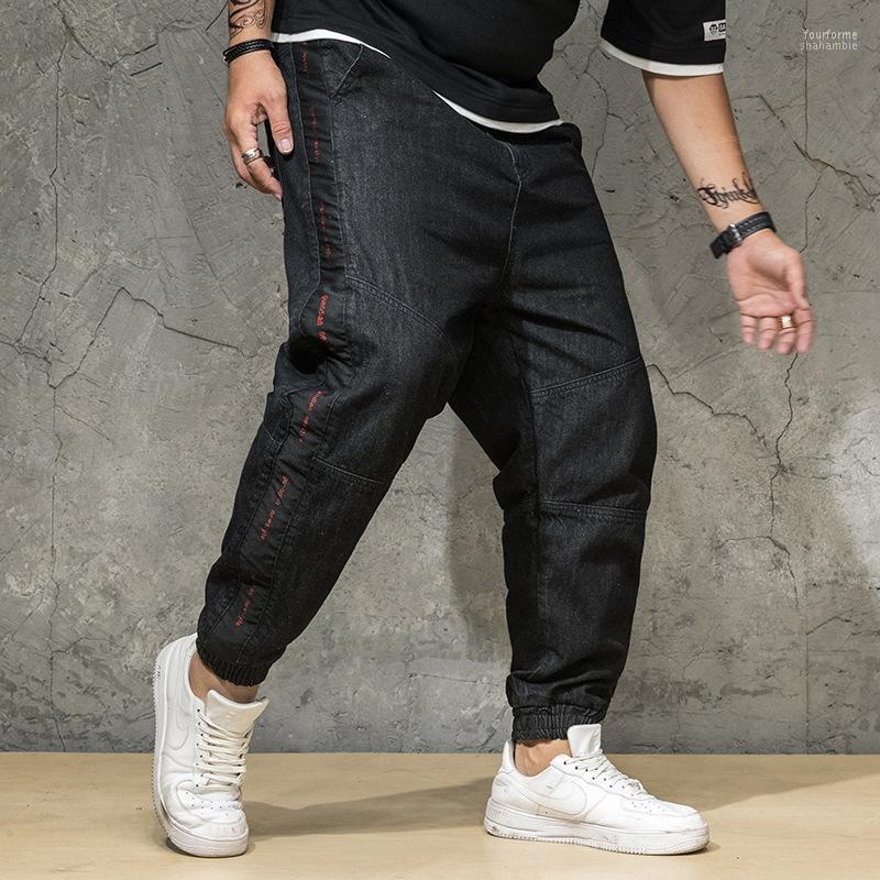 

Men's Jeans 2022 Arrival Harun Black Men Tide Large Casual Mens Ankle-length Pants Fashion Plus Size 3031323334363840424446, Black blue