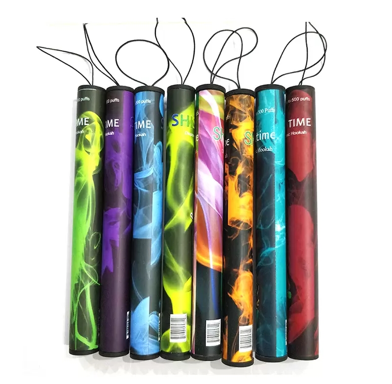 

10pcs Disposable Vape Shisha Time Electronic Hookah Cigarette with plastic tube Pre-filled Shi Sha vaporizer kit