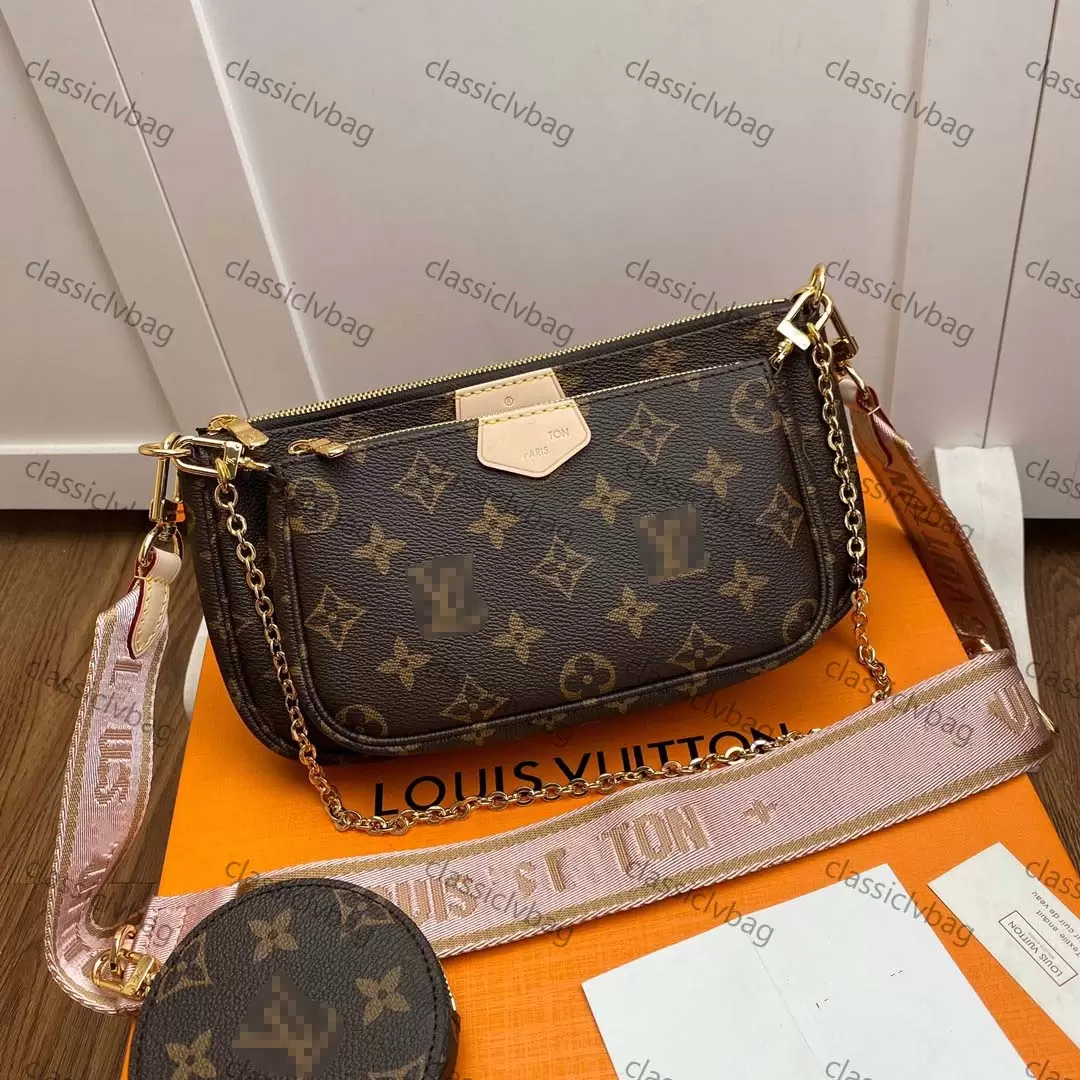 

GGs LOUISS VUTTONS LVs YSLs Women Crossbody Purse Messenger Bags Handbags Flowers Designers Shoulder Lady Leather bag Women's crossbody bag with box, Blue