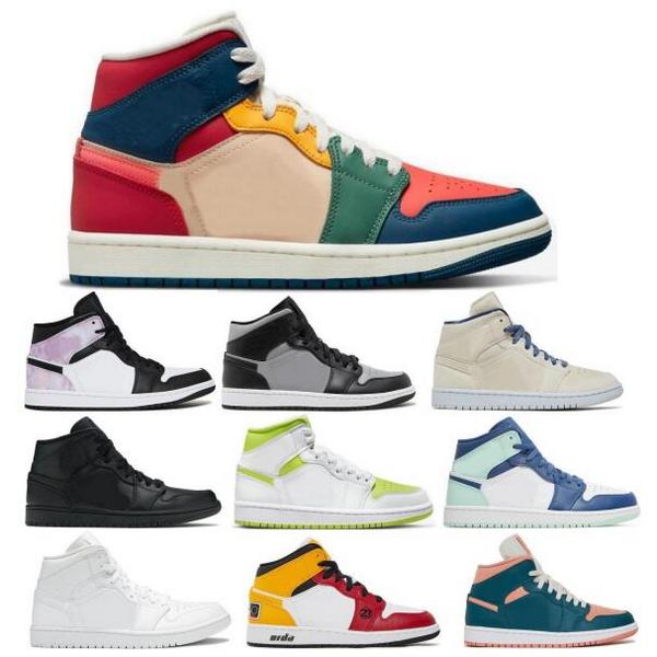 

Men Women 1 1s Mid Basketball Shoes Multi Color Shadow Zen Master Triple Black UNC Schematic Diamond Dark Teal Green 2022 Designer Trainers Sneakers, Ivory