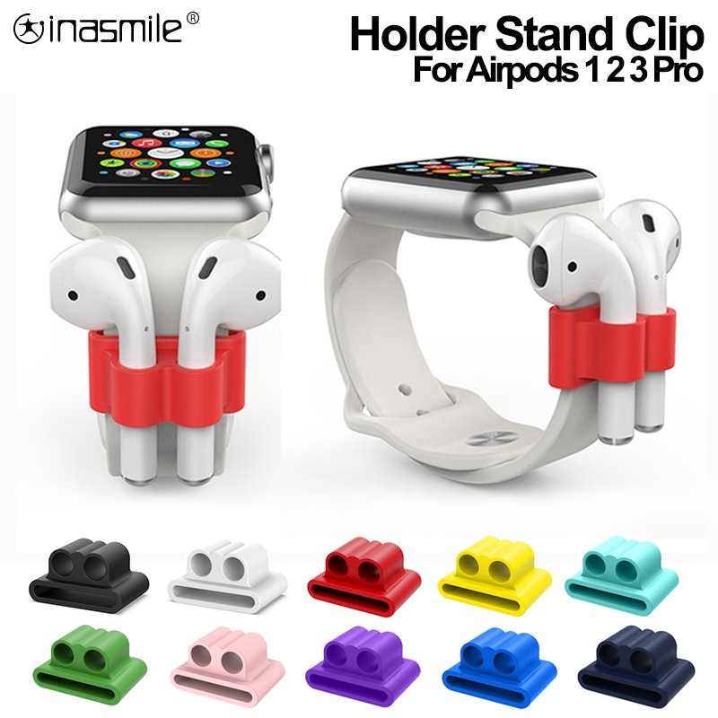 

Anti-Lost Wireless Earphone Silicone Holder Clip For Apple AirPods 3 2 1 Accessories Stand Airpods Pro