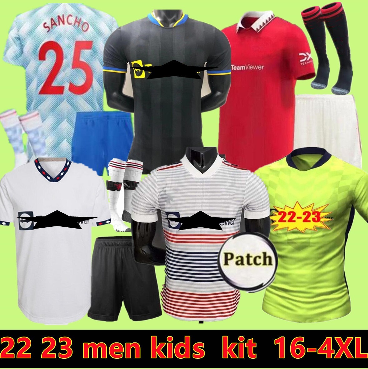 

RONALDOS 2021 2022 2023 MANCHESTER SANCHO soccer jerseys UNITEDs 18 19 22 23 MANS F. DE JONG Fans Player BRUNO FERNANDES RASHFORD SHAW UTD football shirt men kit 3XL 4XL, S-xxl