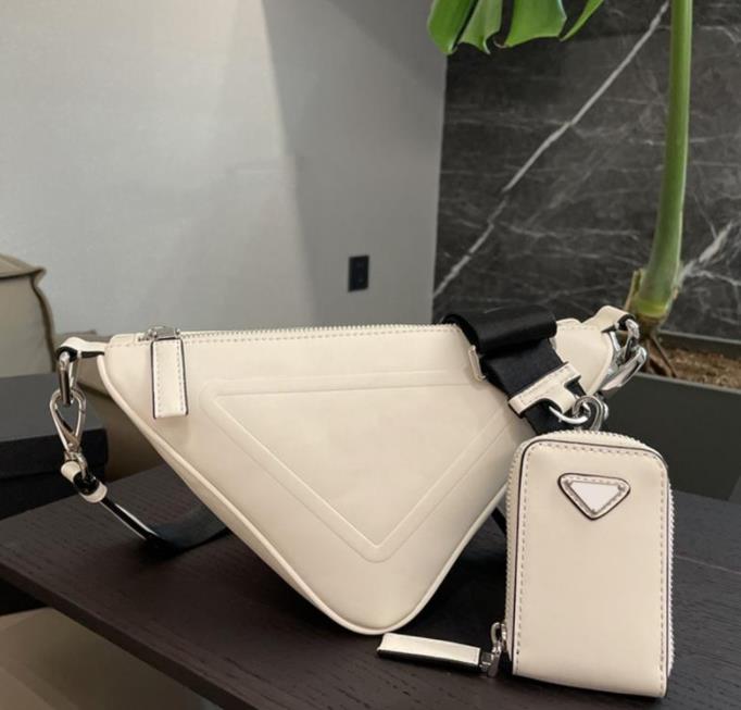 

2022 Triangle Designer Bags Nylon Men and Women Luxurys Shoulder Bag with Letters Fashion Crossbody Bag 2Pes LVs louiseity viutonity VUTTONS, No bag